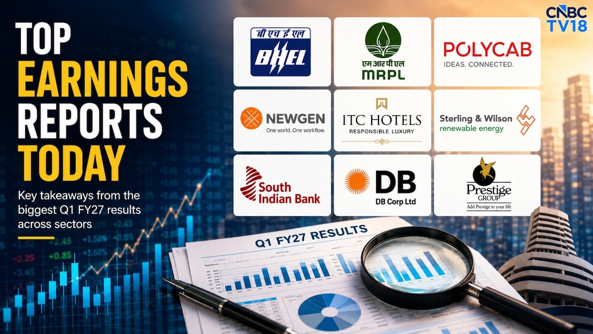 Q1 scorecard today: BHEL, Polycab lead earnings; Prestige, Newgen disappoint