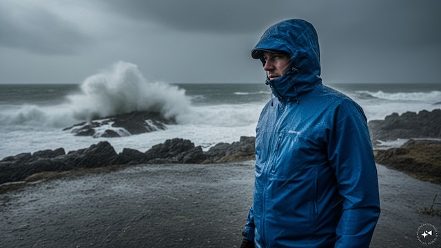 Waterproof rain jacket (Image AI generated)