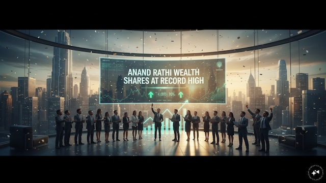 Anand Rathi Wealth shares hit record high after AUM crosses ₹1 lakh crore mark in Q1 Anand Rathi Wealth shares hit record high after AUM crosses ₹1 lakh crore mark in Q1