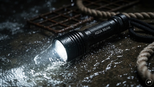 A waterproof flashlight (AI generated)