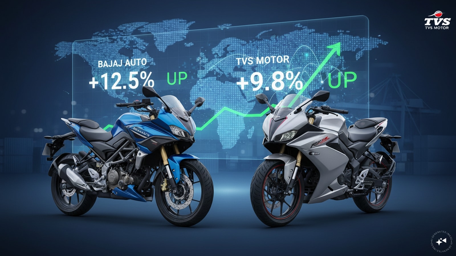 Bajaj Auto, TVS Motor shares react to June sales; exports power growth