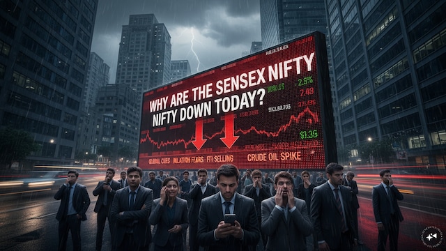 Explained - Why the Sensex, Nifty are down nearly 1% on Wednesday Explained - Why the Sensex, Nifty are down nearly 1% on Wednesday