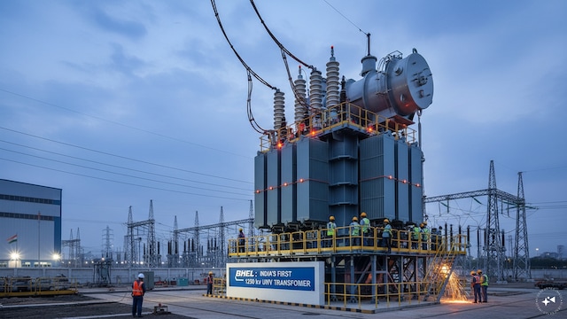 BHEL builds India's first homegrown 1200 kV ultra-high voltage transformer