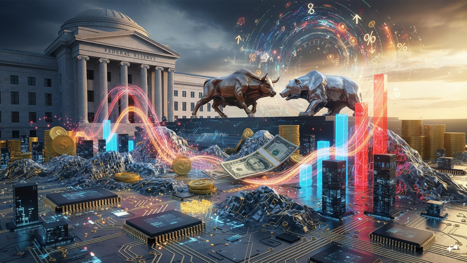 Nasdaq futures rise 400 points after chip sell-off, strong truncated week