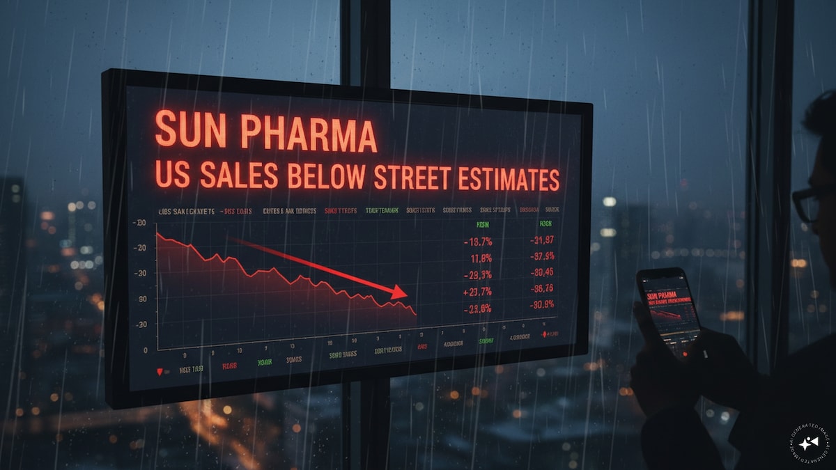 Sun Pharma Q1 Results: Stock falls 3% from highs after US sales miss expectations