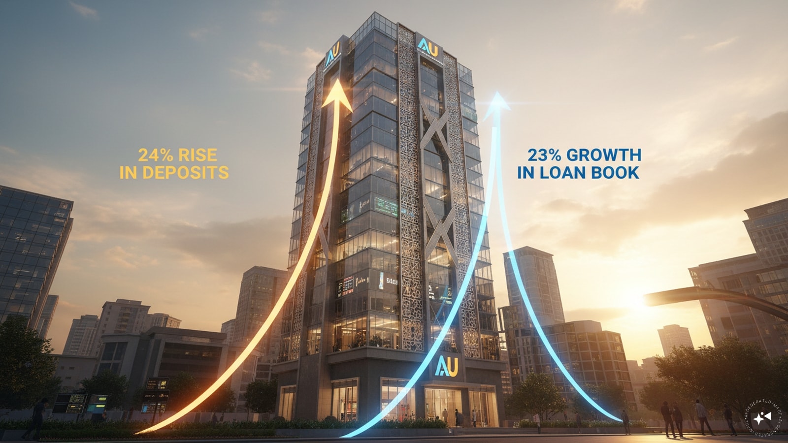 AU Small Finance Bank's deposits rise 24%, loan book grows 23% in Q1
