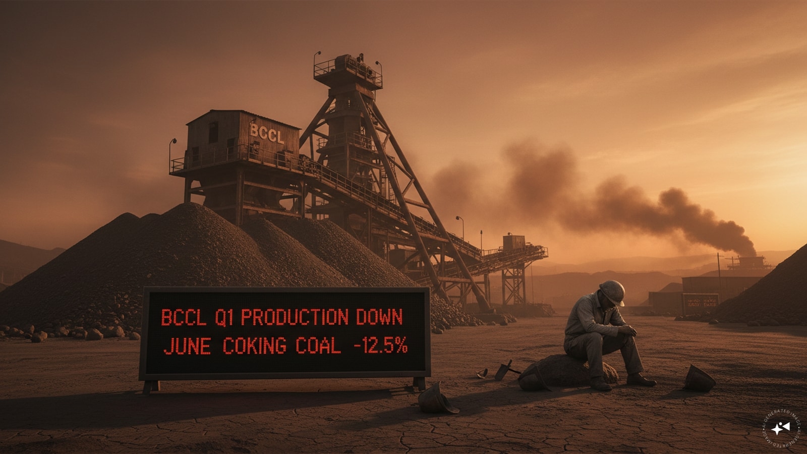 BCCL Q1 coal production falls; June coking coal output drops 12.5%