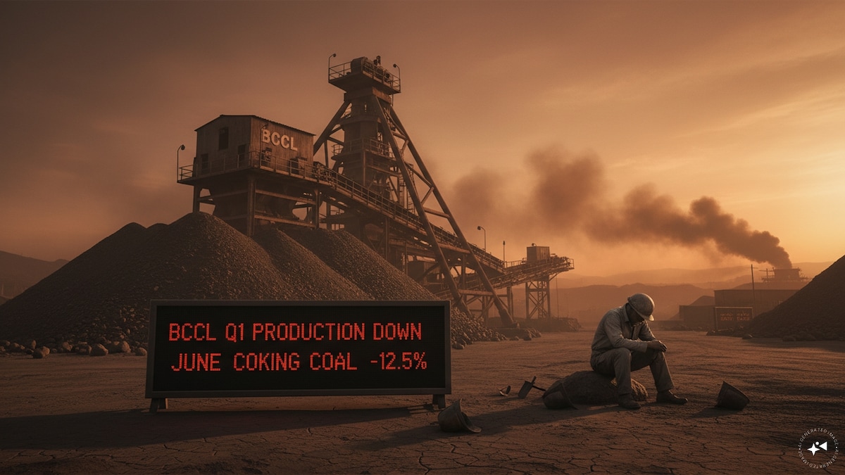 BCCL Q1 coal production falls; June coking coal output drops 12.5%