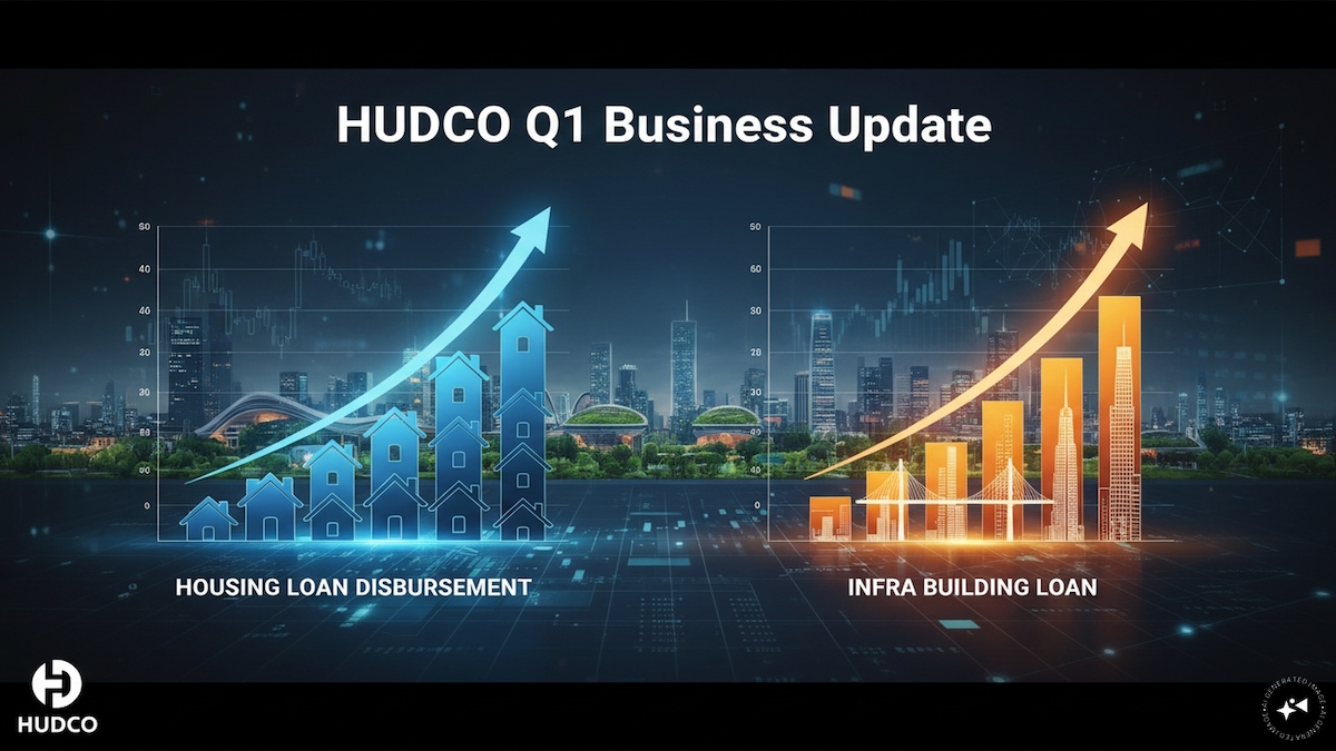 HUDCO Q1 Update: Loans sanctioned nearly double, disbursements up 28%; Stock in focus