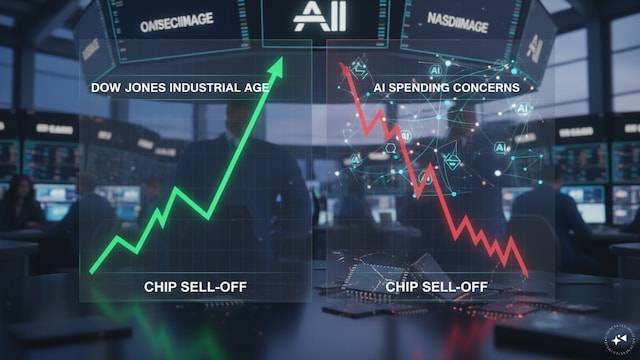 US stocks mixed as chip sell-off fuels fresh concerns over AI spending