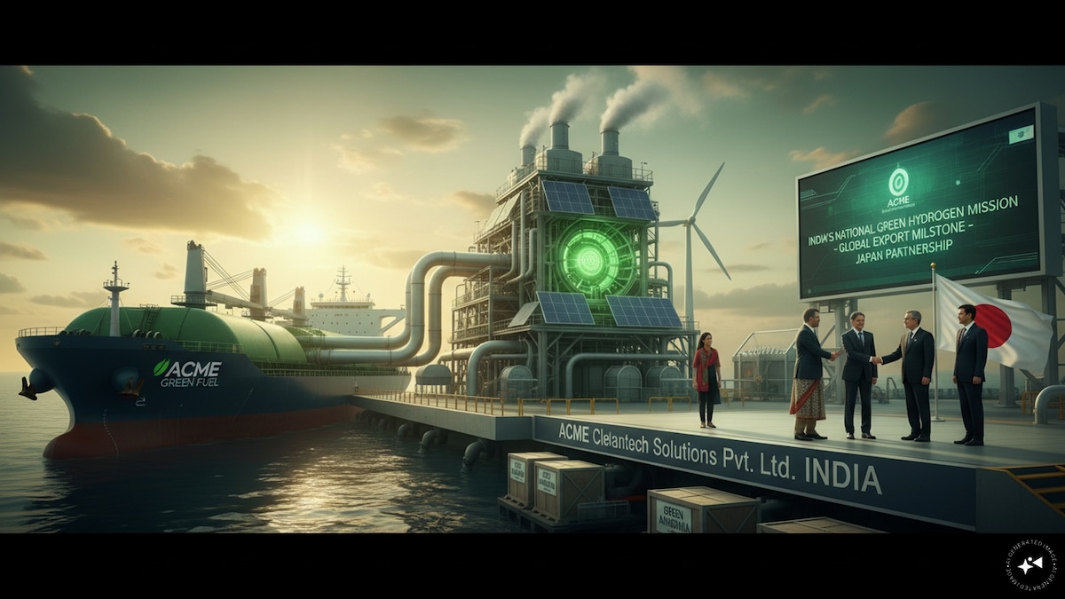 ACME signs long-term green fuel supply deals with Japanese firms under National Green Hydrogen Mission