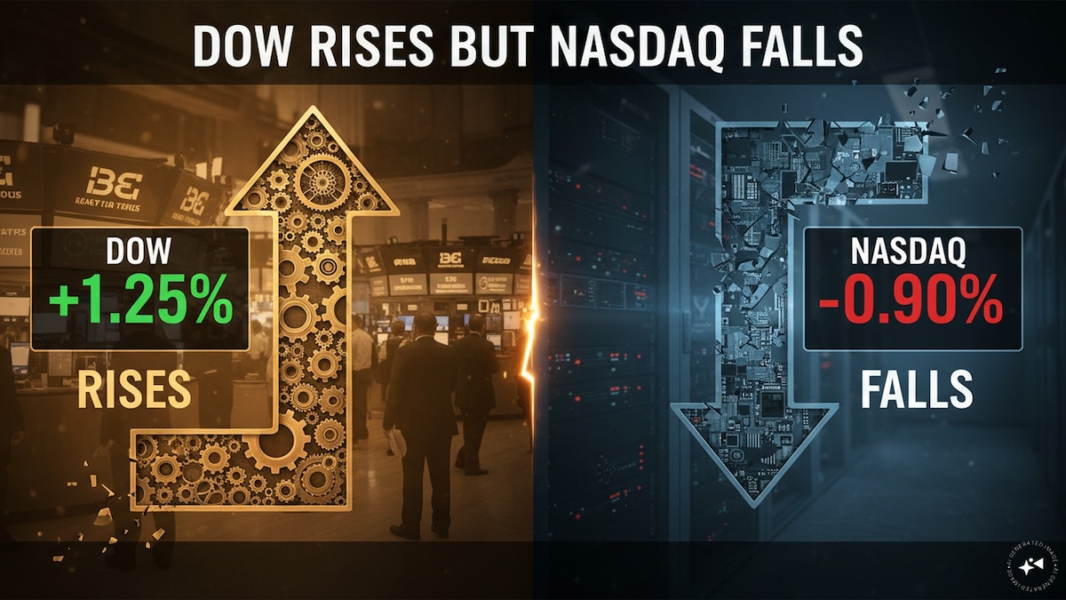Explained – Why the Dow Jones rose 600 points on Thursday but the Nasdaq 100 declined sharply