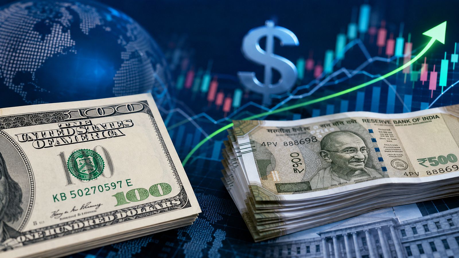 Rupee inches higher after four-day fall, but dollar demand and crude prices weigh