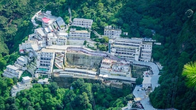 5. Shri Mata Vaishno Devi Shrine, Jammu & Kashmir | Located in Katra, Reasi district, the temple is managed by the Shri Mata Vaishno Devi Shrine Board. One of India's most visited pilgrimage sites, the shrine attracts millions of devotees annually. The shrine has estimated assets exceeding ₹2,000 crore. In FY2023-24, it reported an income of ₹683 crore, including ₹255 crore from offerings and donations. (Image: Canva)