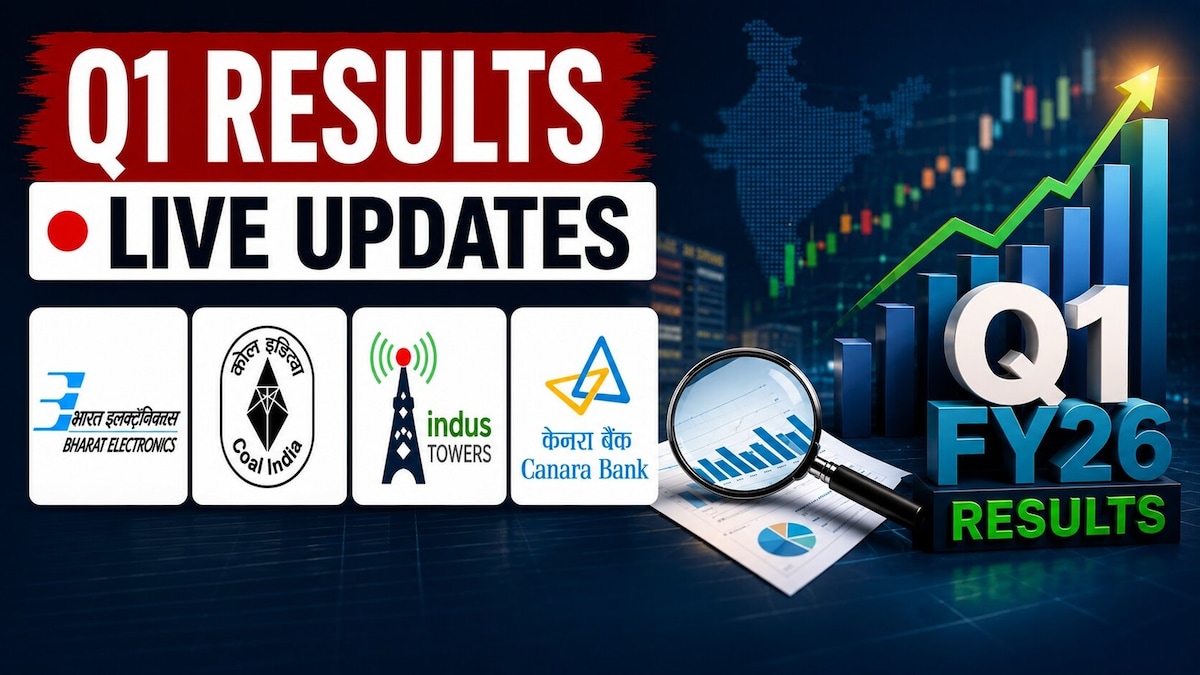 Q1 Results LIVE Updates: IDFC First Bank shares surge 8%; BEL, Coal India report today