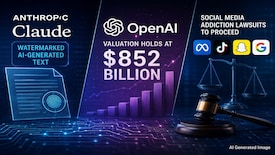 No title Anthropic watermarks Claude, OpenAI valuation holds at $852 billion: Tech wrap