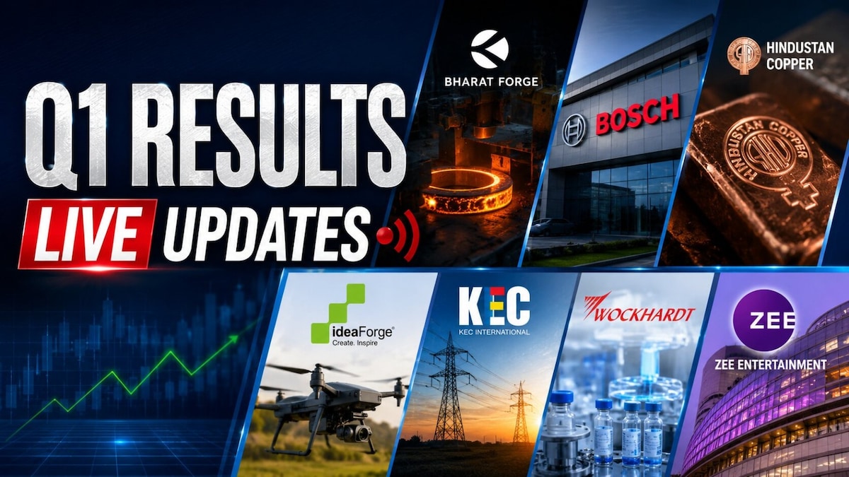Q1 Results LIVE Updates: Titan, Ola Electric react to earnings; Bharat Forge, Vodafone Idea report today