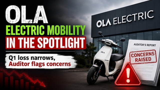 Ola Electric shares fall 5% after auditors flag penalty provision reversal in Q1 Ola Electric shares fall 5% after auditors flag penalty provision reversal in Q1