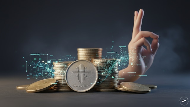 Coins begin reflecting India | The 2000s brought coin series based on themes including Unity in Diversity, Nritya Mudra, connectivity and information technology. The Unity in Diversity series featured intersecting lines and four dots. The Nritya Mudra series used hand gestures, while later designs depicted connectivity and the flow of information.