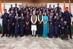 PM Modi meets CWG 2026 medallists: Mirabai Chanu, Lovlina and others share memorable moments PM Modi meets CWG 2026 medallists: Mirabai Chanu, Lovlina and others share memorable moments