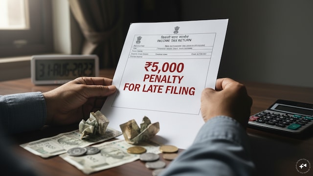 Penalty for late filing of ITR (Image AI)