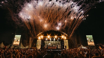 India's live events market is already worth $2B+, compounding near 20% a year — and every ₹1 spent on a concert ticket pulls another ₹3–3.5 in travel, stays and local spend behind it. Six stops, four states, one trail. This is what it looks like on the ground. (Image: Canva)