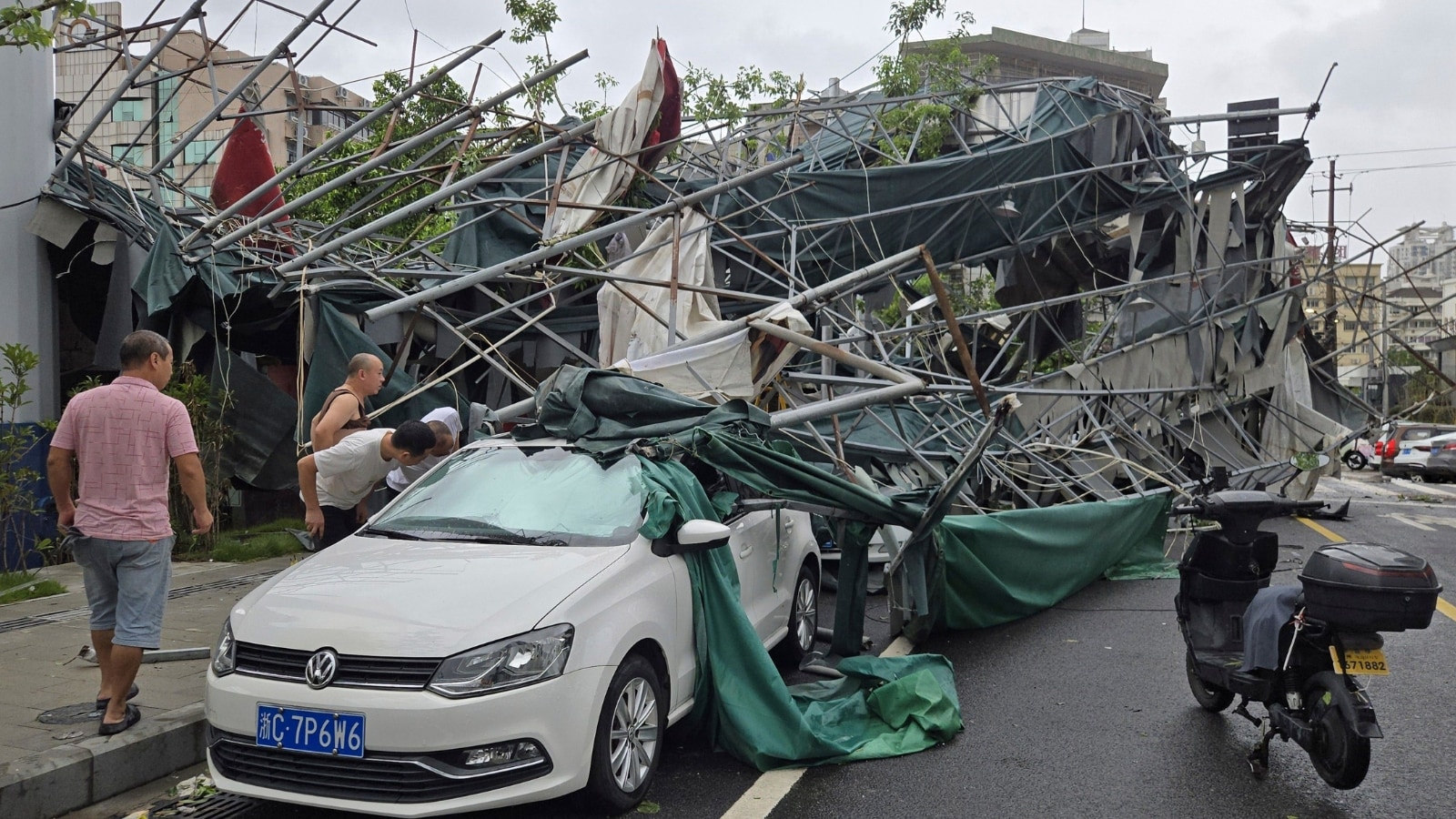 The Concrete Ocean When the Sky Breaks Over Shanghai