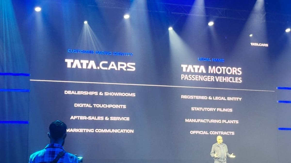 Tata Motors Passenger Vehicles rebrands as Tata.Cars; legal entity remains unchanged
