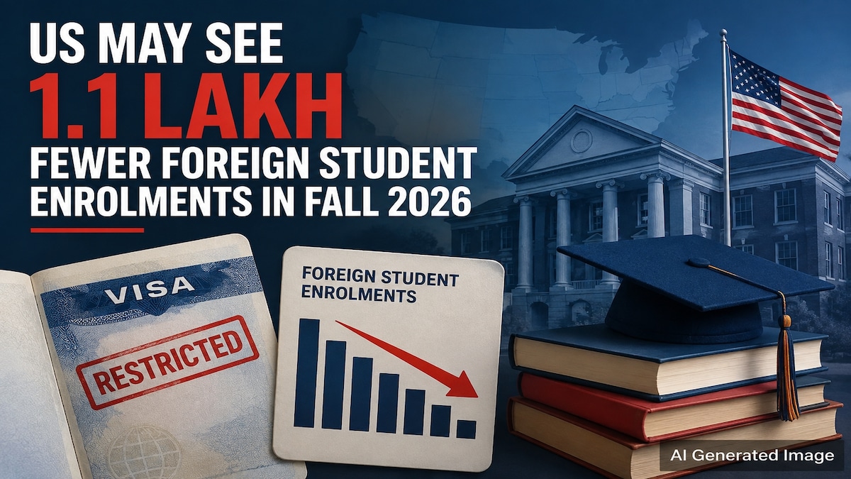 US may see 1.1 lakh fewer foreign student enrolments in Fall 2026: Report