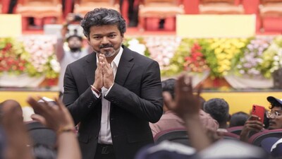 Chennai: Tamil Nadu Chief Minister Vijay during the state level mass pledge event For 'Drug Free Tamil Nadu', at Presidency College Campus, in Chennai, Tuesday, Aug. 11, 2026. (PTI Photo/R Senthilkumar)(PTI08_11_2026_000211B) *** Local Caption ***