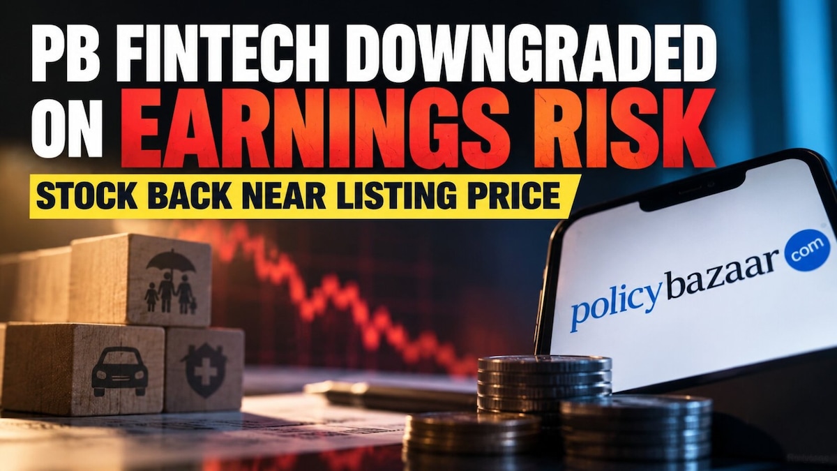 PB Fintech shares fall below listing price after HSBC, Motilal Oswal cut price target by nearly 50% - CNBC TV18