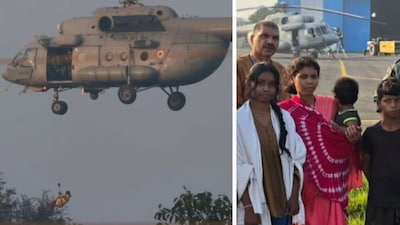 Chhattisgarh flood rescue. (Image PIB)