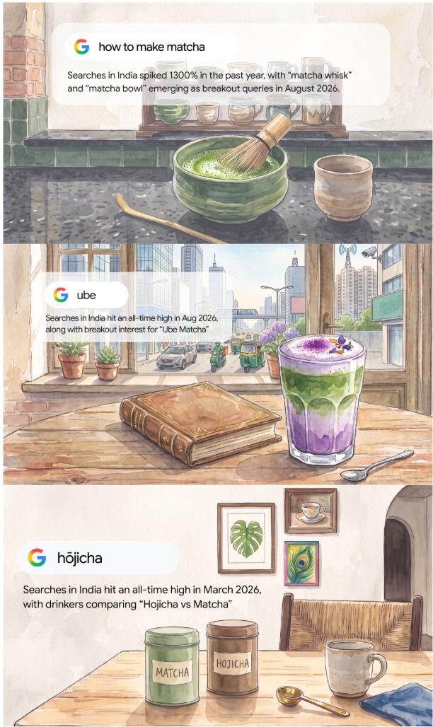 Google searches on How to make matcha 