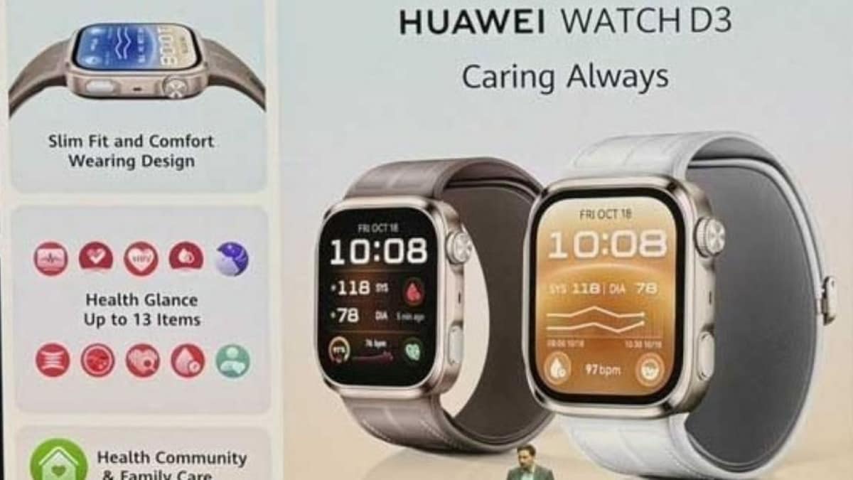 Huawei launches smartwatch with inflatable blood pressure cuff