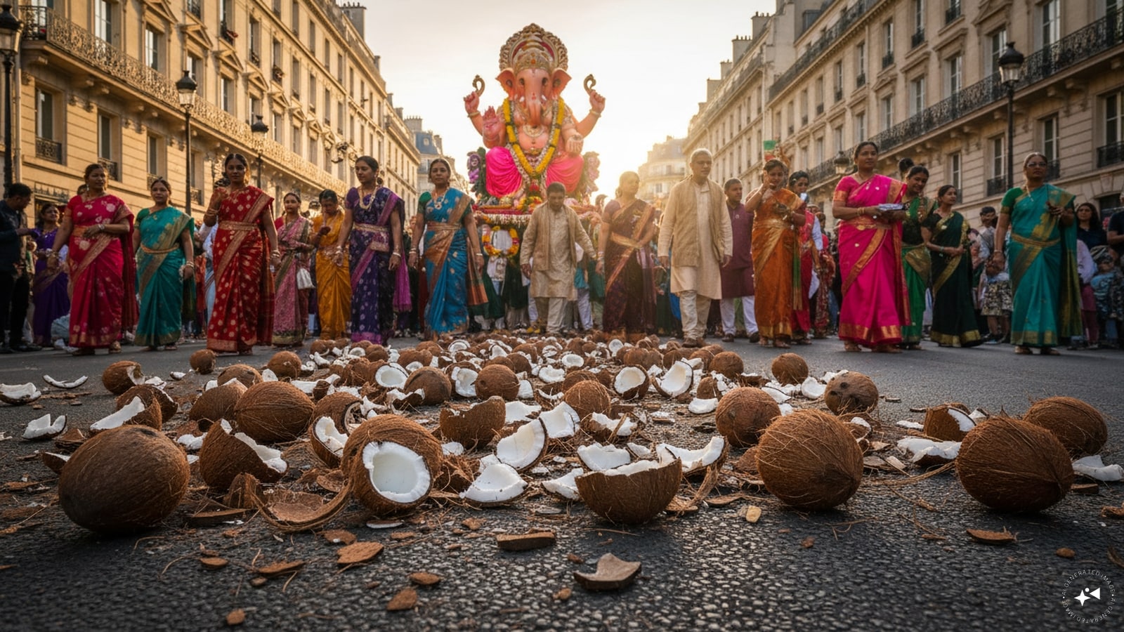 Why Paris Streets Looked Like a Fresh Coconut Stand After Ganesh Chaturthi