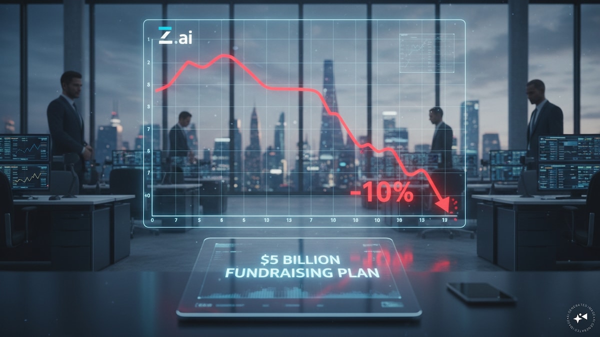 Z.ai shares tumble after unveiling another $5 billion fundraising plan