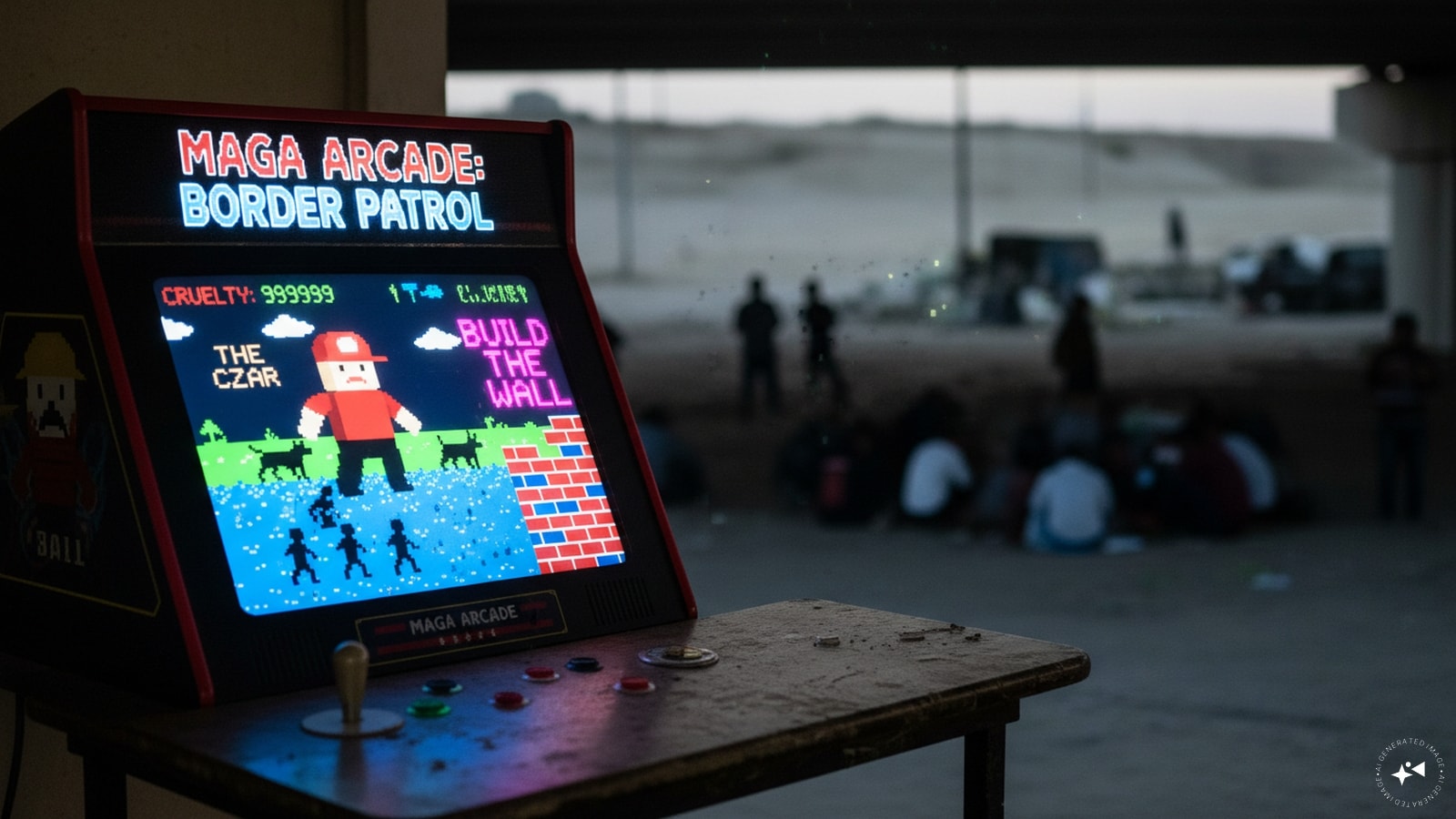 Pixels and Borders How a White House Arcade Machine Turned Immigration Into Entertainment