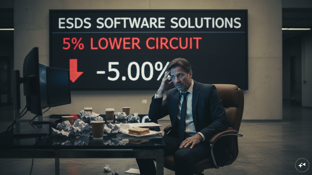 ESDS Software Solutions shares in 5% lower circuit after Q1 profit more than halves, revenue down 20% - CNBC TV18