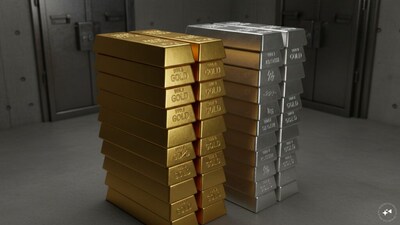 Gold Slips as High US Treasury Yields Weigh; Silver Holds Gains Near $67.30