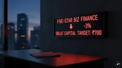 Five-Star Business Finance Shares Dip 3% as Dolat Capital Sets ₹700 Target