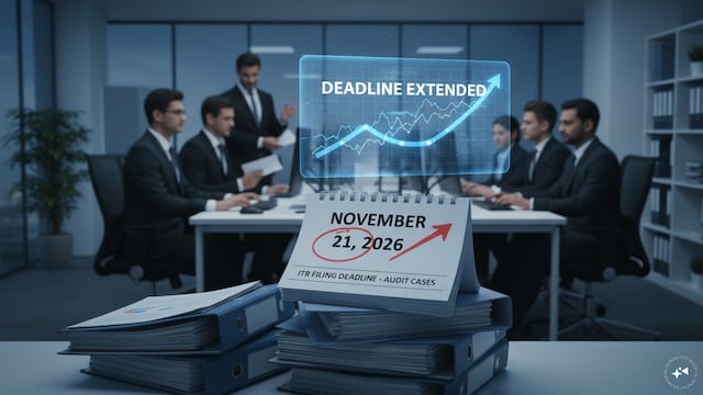 ITR deadline extended to November 21 for taxpayers whose accounts need audit