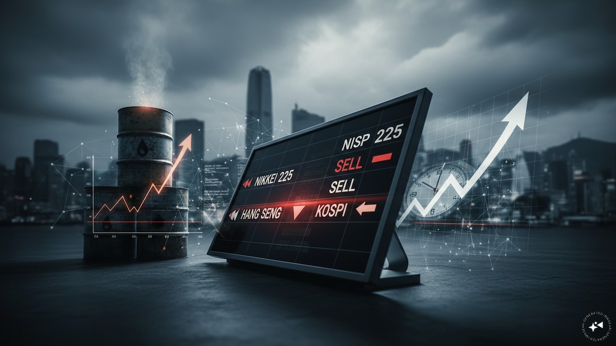 Asian markets slide as oil surge, rate-hike bets and AI concerns weigh