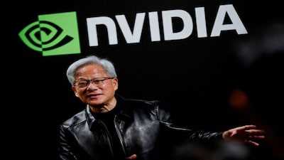 FILE PHOTO: Nvidia CEO Jensen Huang speaks during a doorstep after attending the AI Ecosystem Reception in Tokyo, Japan, July 16, 2026. REUTERS/Manami Yamada/File Photo