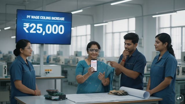 PF wage ceiling rises to ₹25,000 (Image AI)