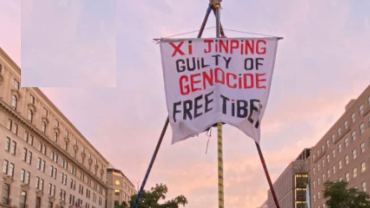 'We want China out of Tibet': Tibetans protest Xi's Washington visit | Watch