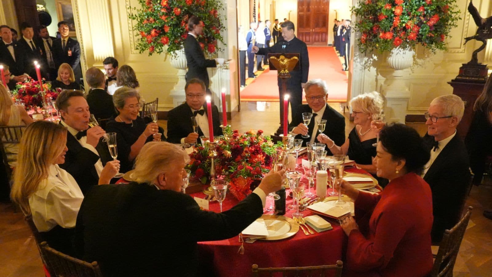 Inside The Trump-xi White House State Dinner With Tech Giants And A Bald Eagle Gift