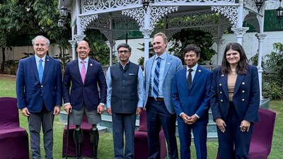 Foreign Secretary Vikram Misri during a meeting with USA?s House Foreign Affairs Committee Chairman Brian Mast.