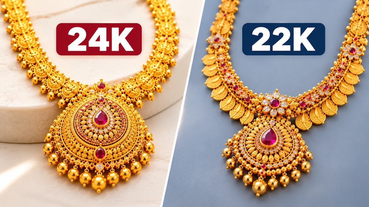 24K vs 22K gold for jewellery: Why pure gold isn’t always the best choice