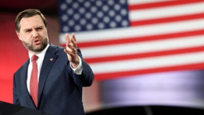 US Vice President JD Vance speaks during a midterm campaign rally to support the GOP gubernatorial candidate Byron Donalds in Lakeland, Florida, US, October 1, 2026.  REUTERS/Kevin Lamarque/Pool