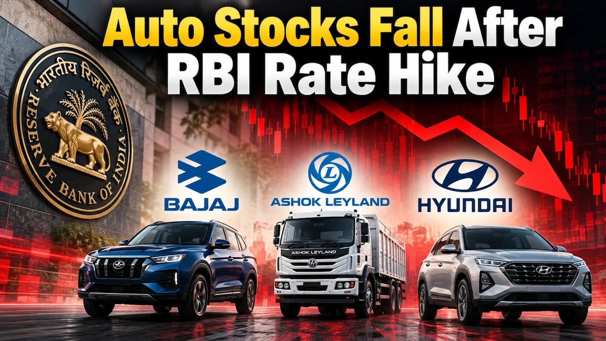 RBI rate hike drag auto stocks; Bajaj Auto, Ashok Leyland among top losers